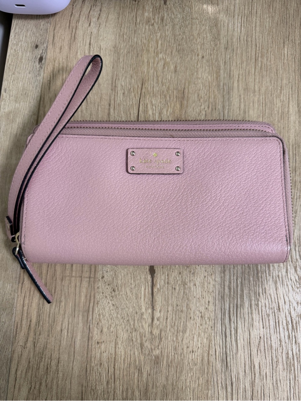 kate spade Blush Pink Leather Wristlet Wallet